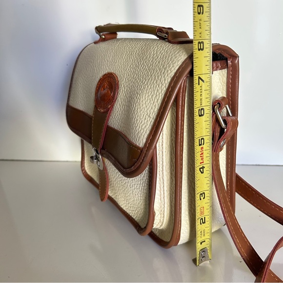 Dooney & Bourke Tan and Crème Crossbody Bag with Adjustable Strap - Picture 7 of 16